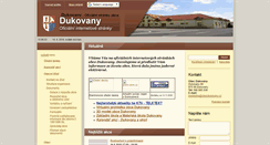 Desktop Screenshot of obecdukovany.cz